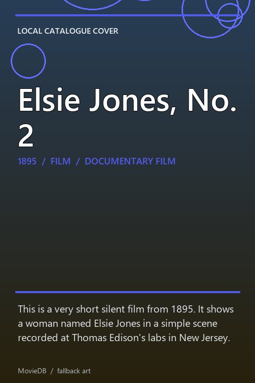 Elsie Jones, No. 2 poster
