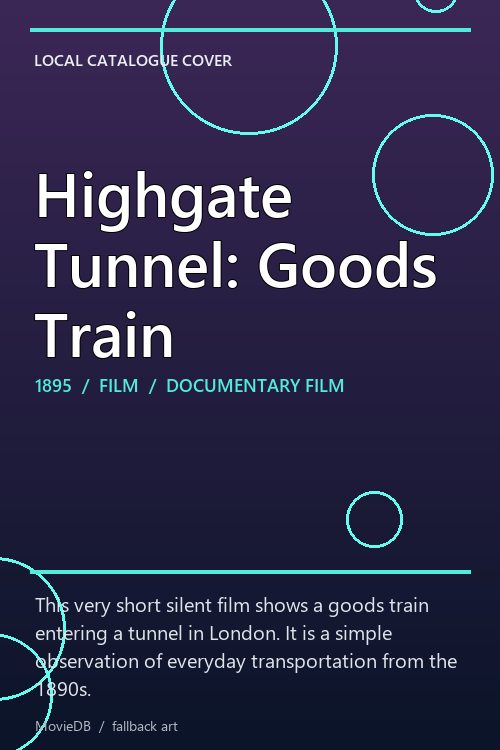 Highgate Tunnel: Goods Train poster