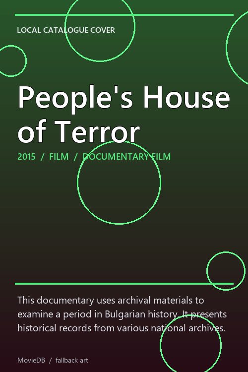 People's House of Terror poster