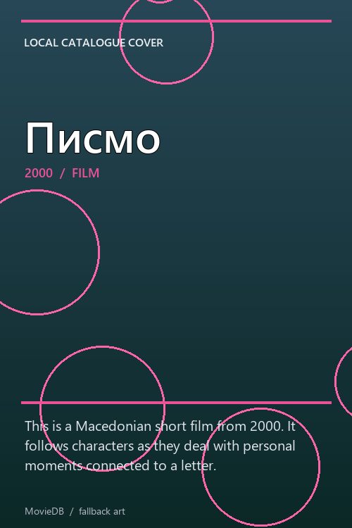 Писмо poster