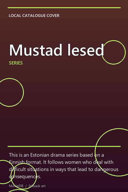 Mustad lesed poster
