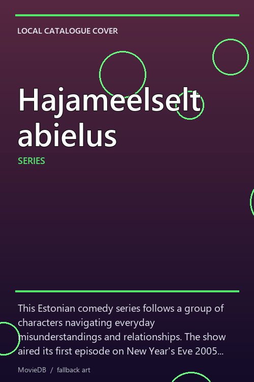 Hajameelselt abielus poster