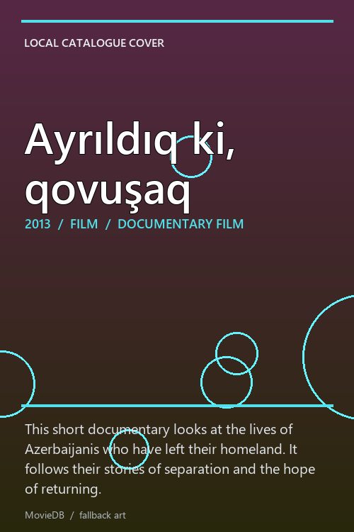 Ayrıldıq ki, qovuşaq poster