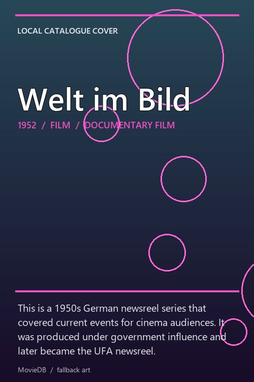Welt im Bild poster