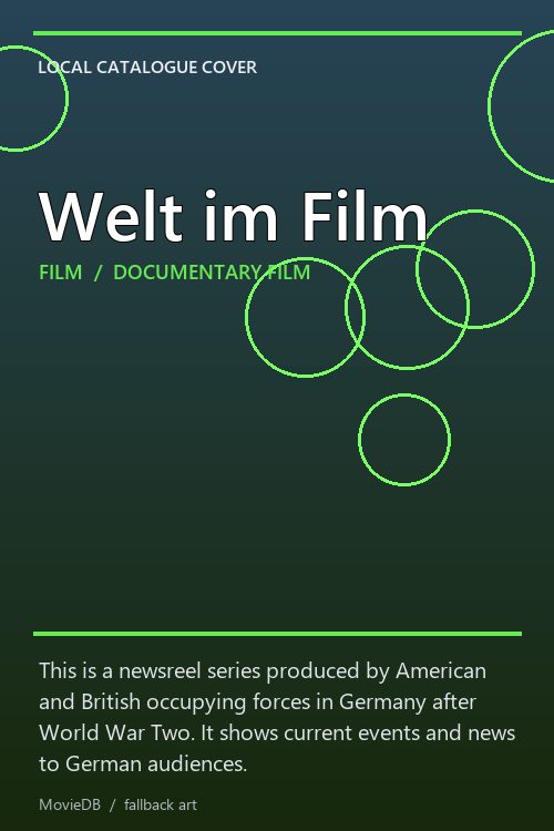 Welt im Film poster