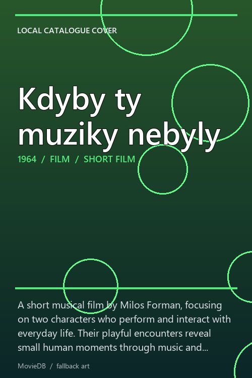 Kdyby ty muziky nebyly poster