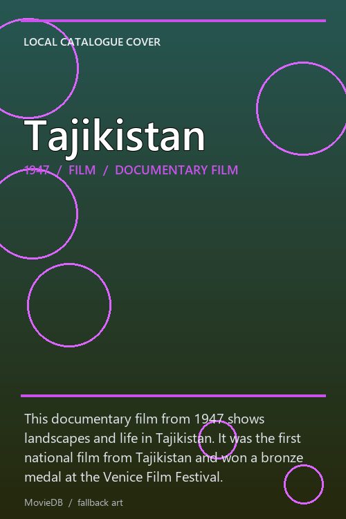 Tajikistan poster
