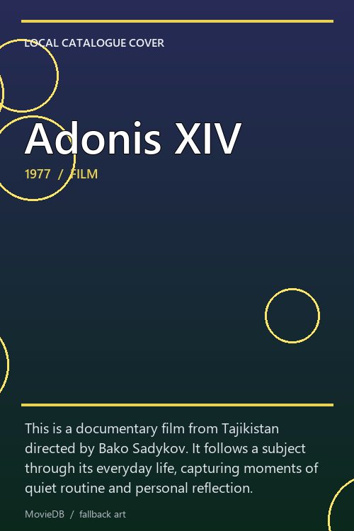 Adonis XIV poster