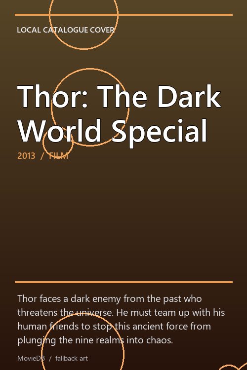 Thor: The Dark World Special poster