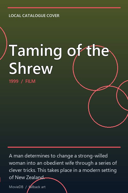 Taming of the Shrew poster
