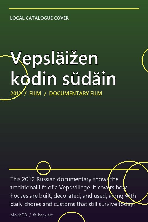 Vepsläižen kodin südäin poster