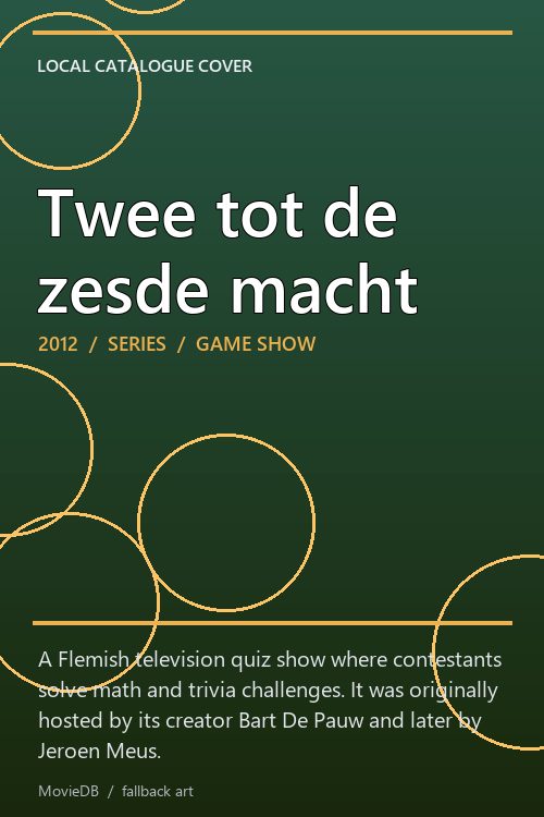 Twee tot de zesde macht poster
