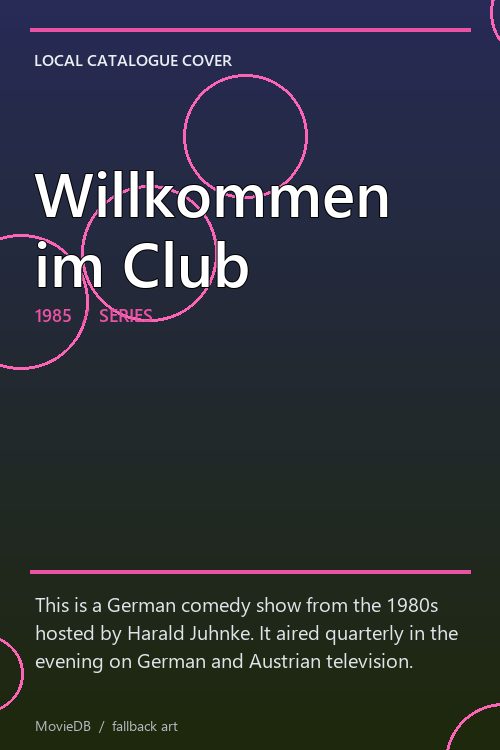 Willkommen im Club poster