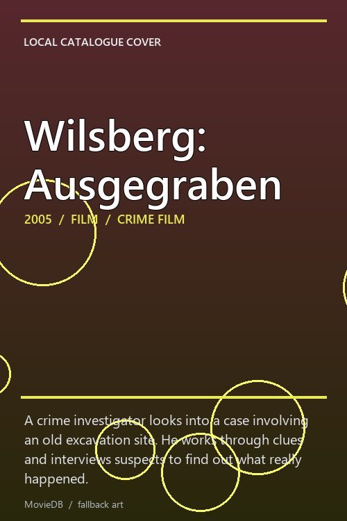 Wilsberg: Ausgegraben poster