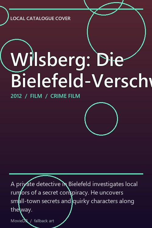 Wilsberg: Die Bielefeld-Verschwörung poster