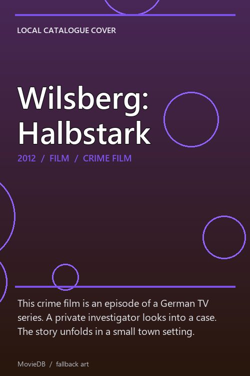 Wilsberg: Halbstark poster