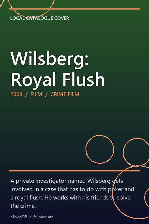 Wilsberg: Royal Flush poster