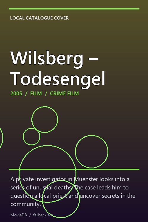 Wilsberg – Todesengel poster