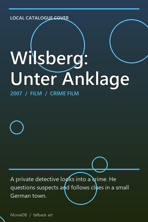 Wilsberg: Unter Anklage poster