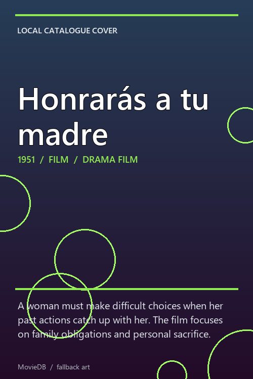 Honrarás a tu madre poster