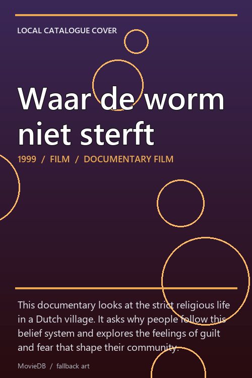 Waar de worm niet sterft poster