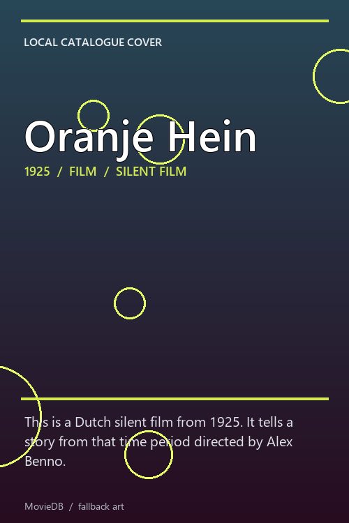 Oranje Hein poster