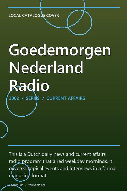 Goedemorgen Nederland Radio poster
