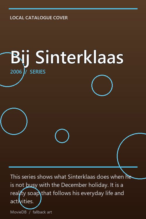 Bij Sinterklaas poster