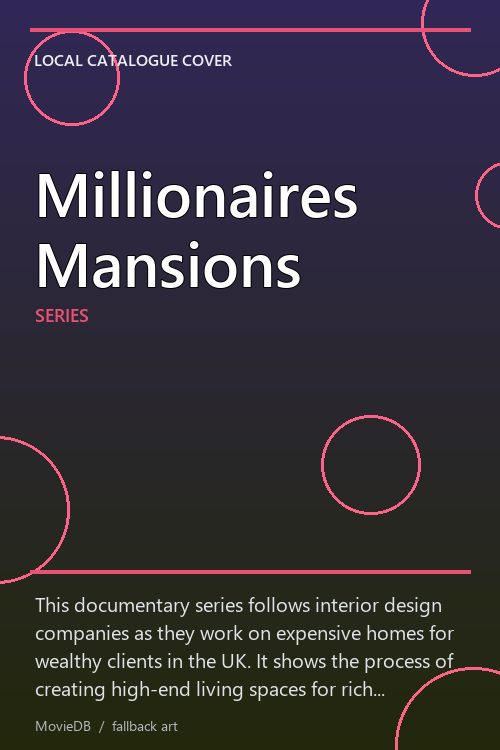Millionaires Mansions poster