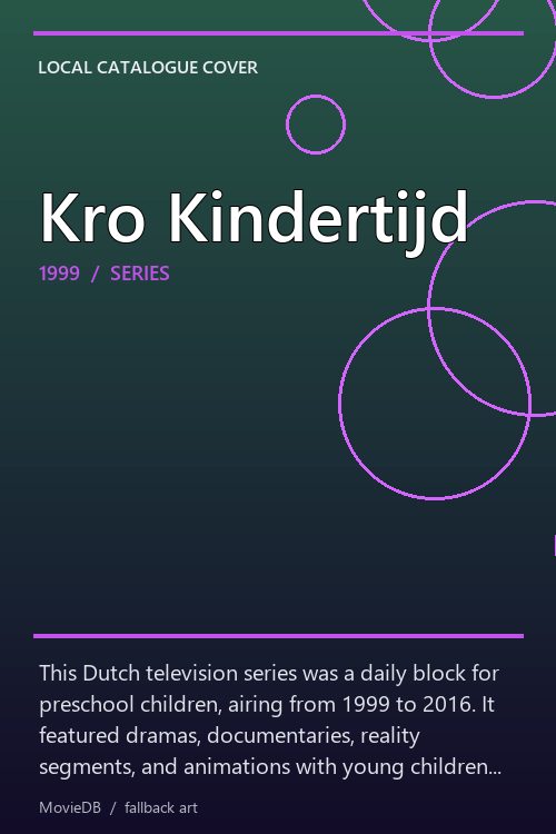 Kro Kindertijd poster
