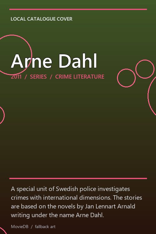 Arne Dahl poster