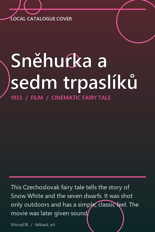 Sněhurka a sedm trpaslíků poster