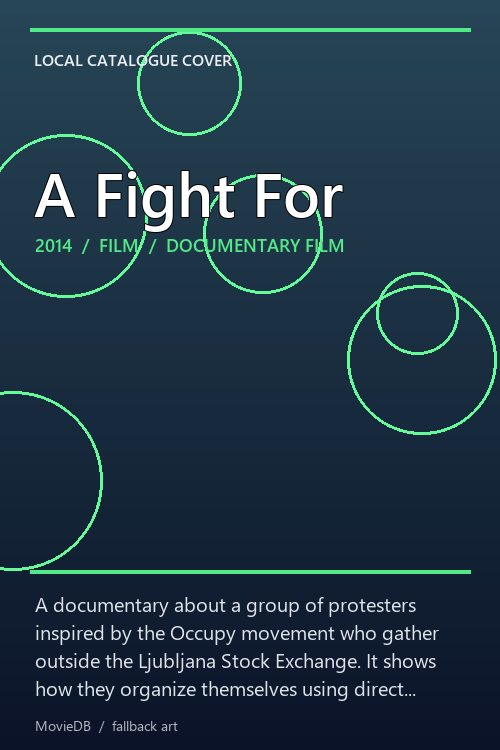 A Fight For poster