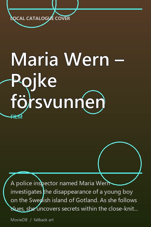 Maria Wern – Pojke försvunnen poster