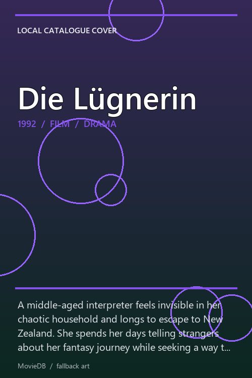 Die Lügnerin poster