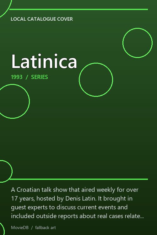 Latinica poster