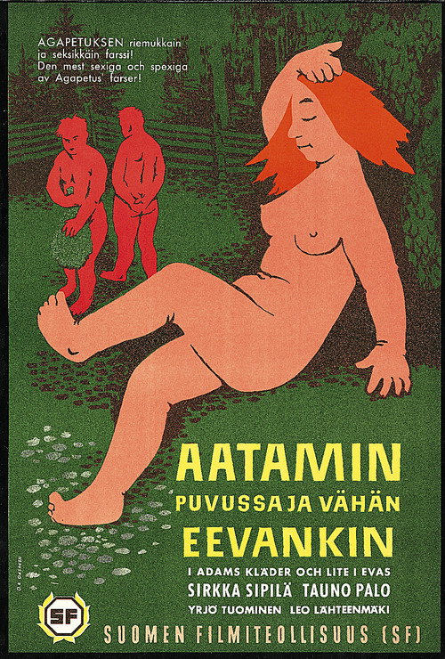 Aatamin puvussa ja vähän Eevankin poster