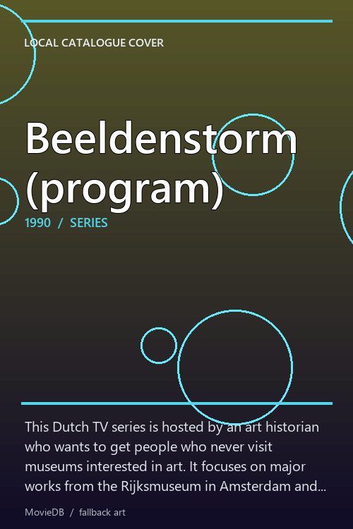 Beeldenstorm (program) poster