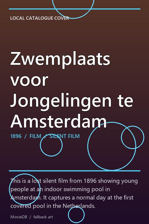Zwemplaats voor Jongelingen te Amsterdam poster