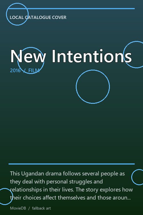 New Intentions poster