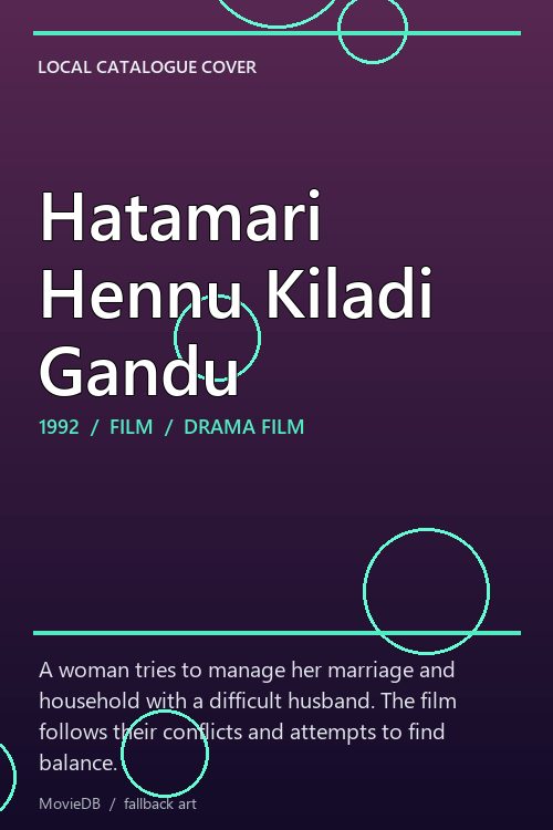 Hatamari Hennu Kiladi Gandu poster