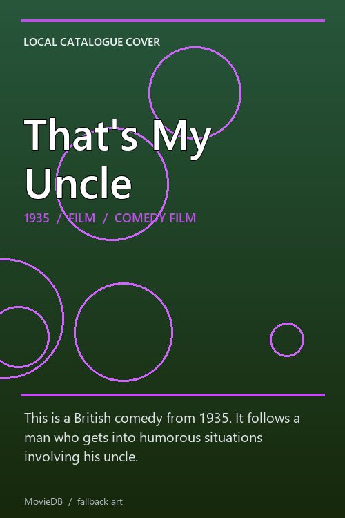 That's My Uncle poster