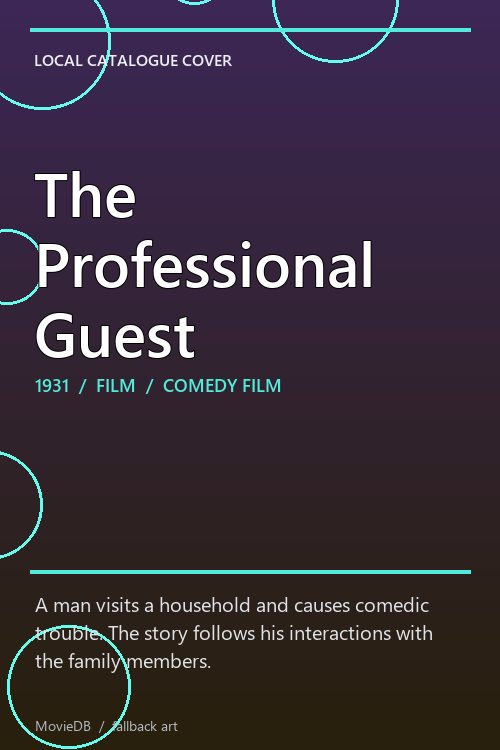 The Professional Guest poster