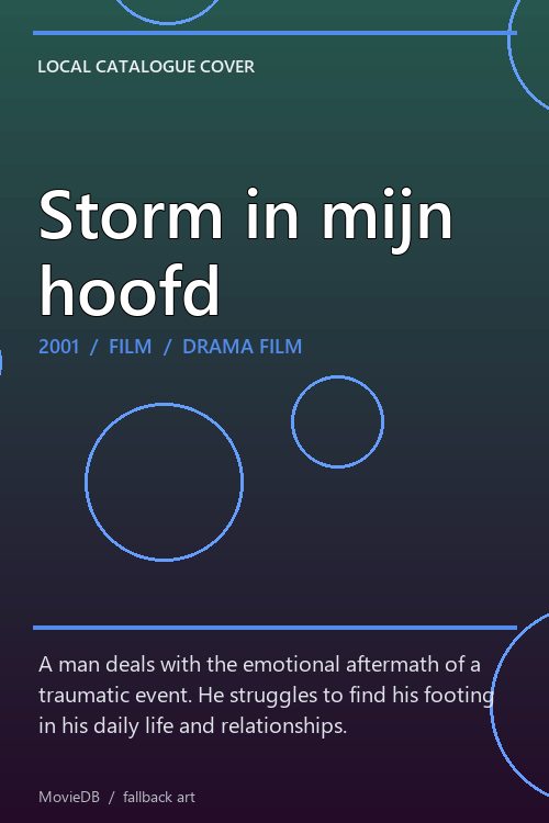 Storm in mijn hoofd poster