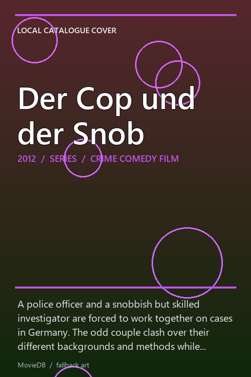 Der Cop und der Snob poster