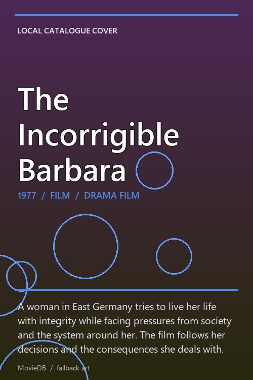 The Incorrigible Barbara poster