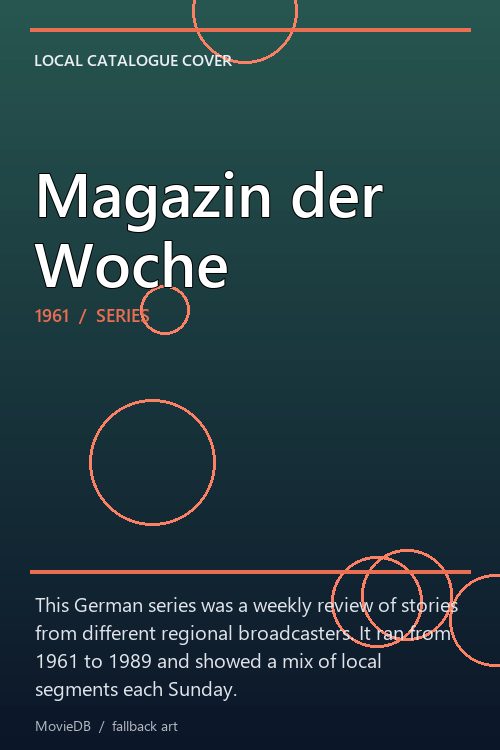 Magazin der Woche poster