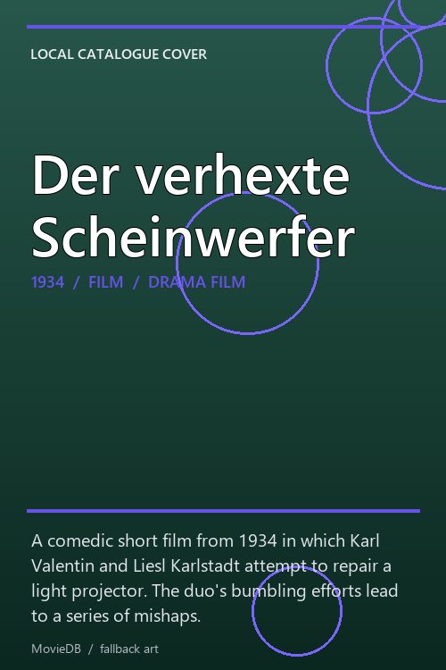 Der verhexte Scheinwerfer poster