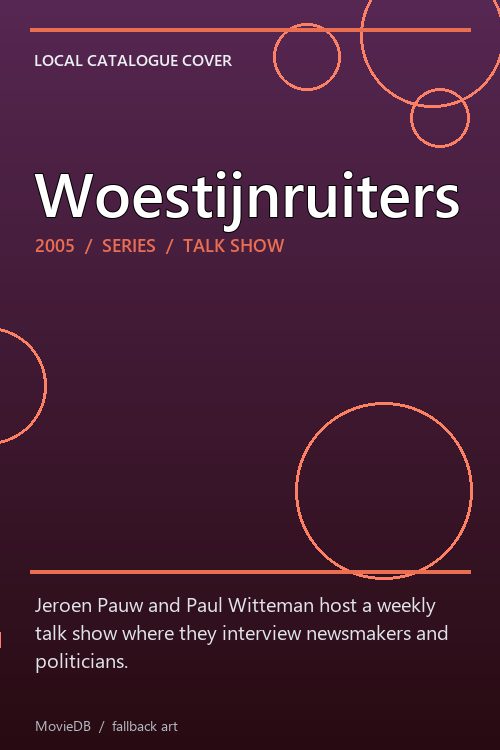Woestijnruiters poster