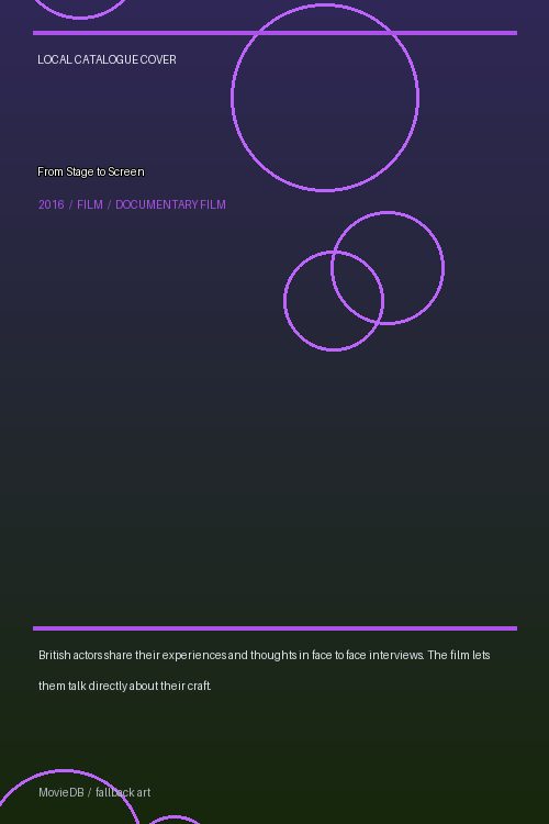From Stage to Screen poster